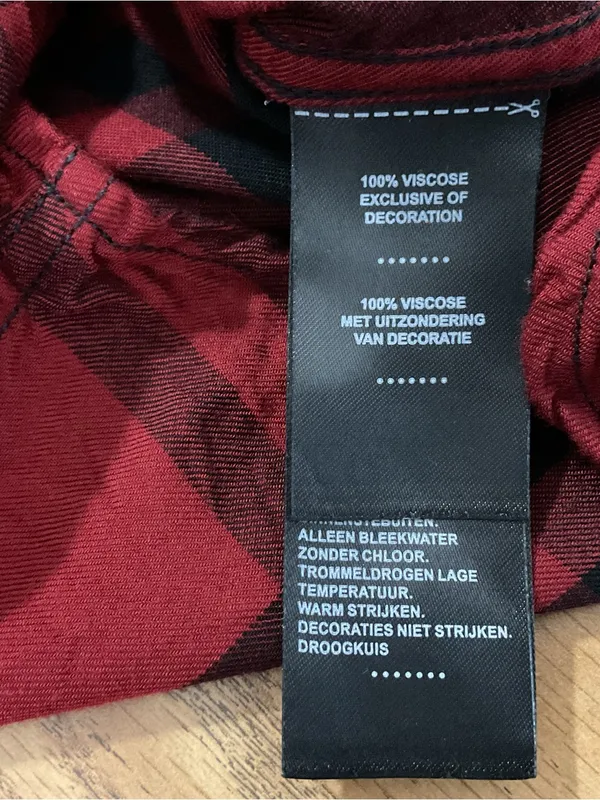 Harley-Davidson One Pocket Red Plaid Shirt Womens Size Medium - Image 4
