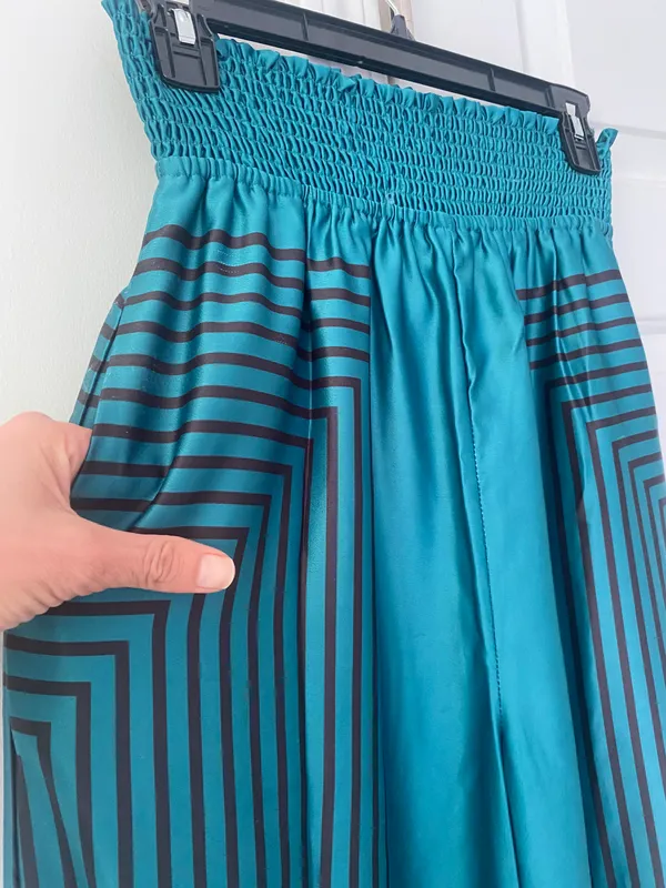 Anthropologie Hutch Geometric Wide Leg Pants, Size S - Image 4