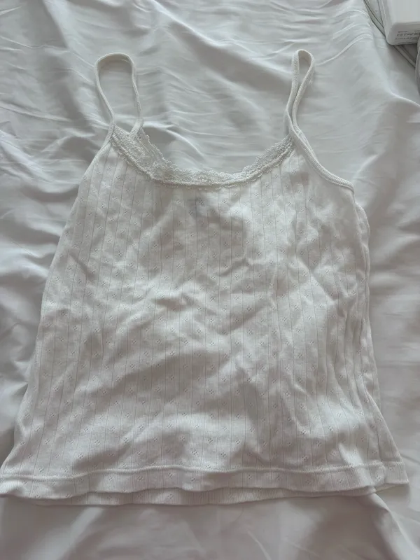 White Brandy Melville Tank - Image 2