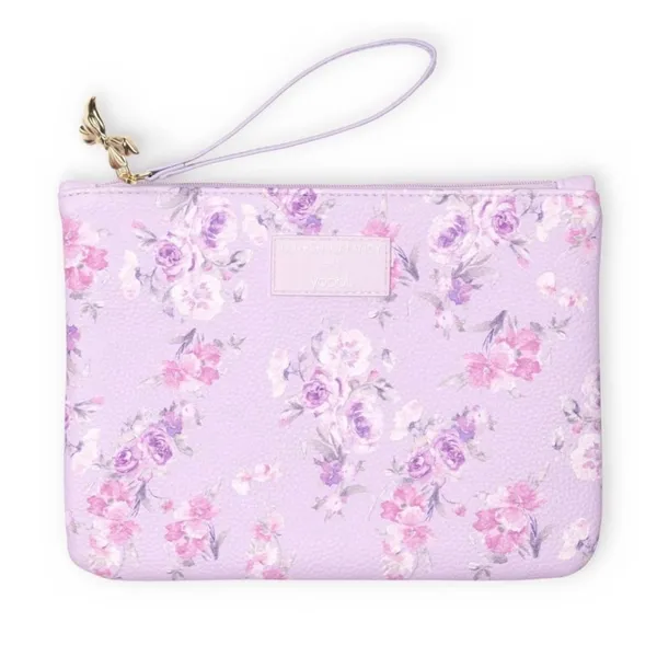 LoveShackFancy x Yoobi Happy Thoughts Floral Accessory Pouch Wristlet NWT - Image 4