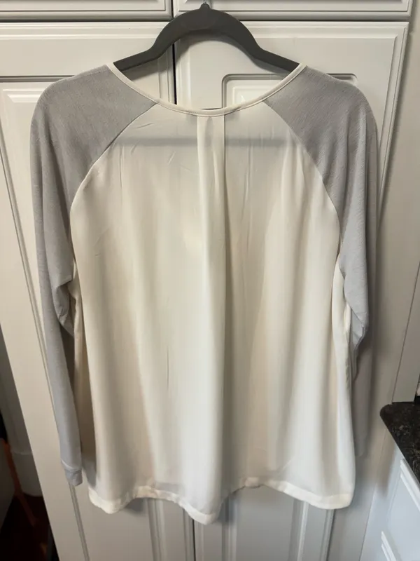 Loft Brand Medium Neutral lightweight Blouse  - Image 2