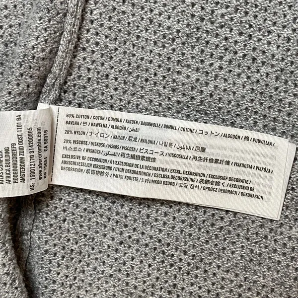 Abercrombie & Fitch | Gray Open Front Longline Cardigan | Medium - Image 9