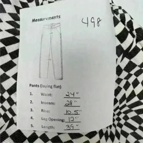 Princess Polly Women's Flared Checkerboard Pants Size 0‎ Black and White - Image 12