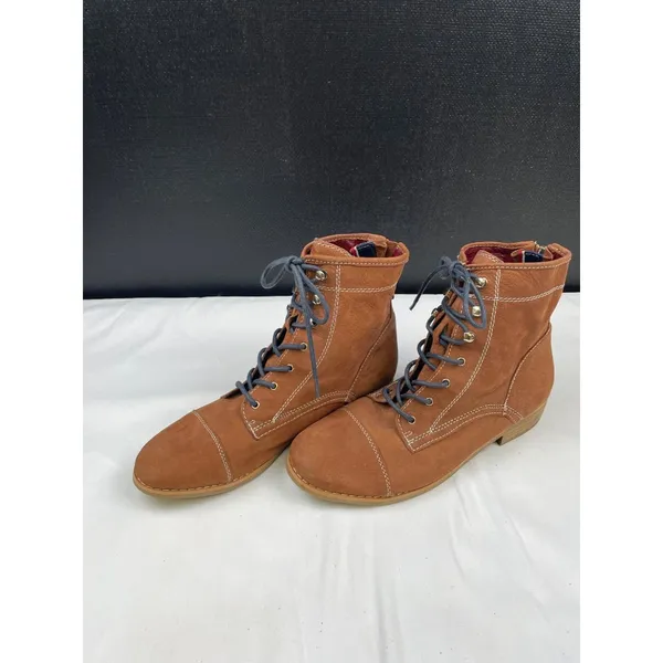Tommy Hilfiger Women's Brown Suede Ankle Boots Shoes Size 7.5 SKU 4043 - Image 3