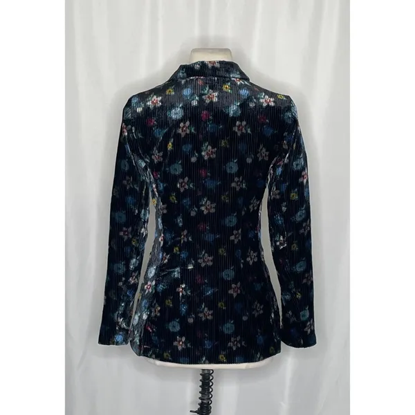 Anthropologie ETT:TWA Blooming Floral‎ Corduroy Blazer Jacket Academia Size 2 - Image 9
