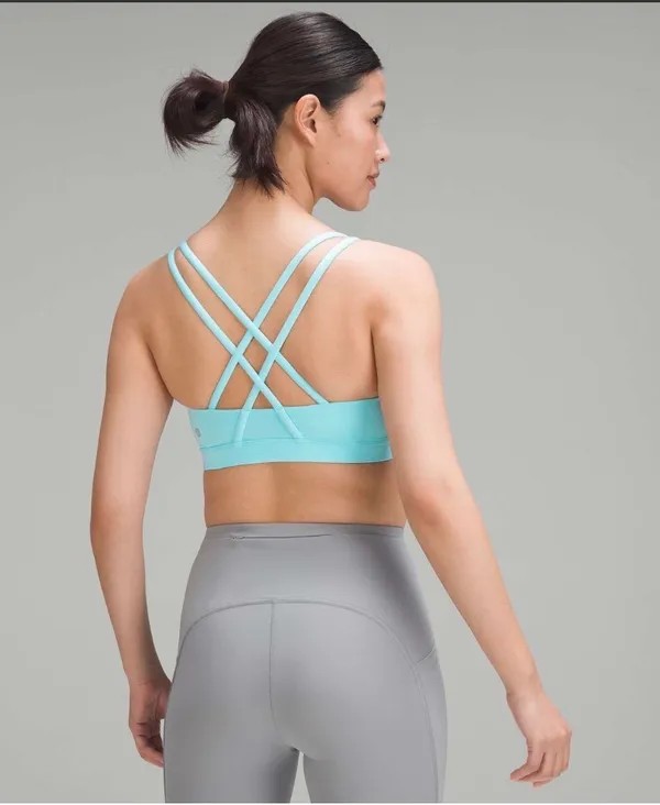 Lululemon Energy Bra *Medium Support, B–D Cups - Cyan Blue - Image 3