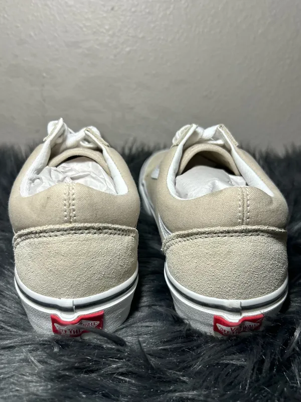 VANS Old Skool Shoe Original Icon Leather Canvas Sneakers Size 9.5 Women’s 8 Men - Image 6