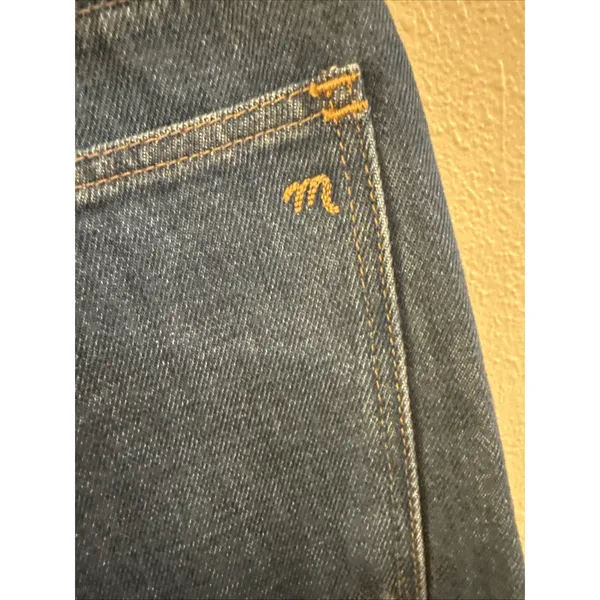 Madewell Baggy Straight Jeans Medium Dark Wash Denim Blue‎ Womens Size 26X30 EUC - Image 7