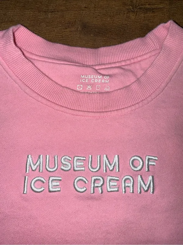 Museum of Ice Cream Crewneck Sweatshirt in Bubblegum Pink Adult XL - Image 2
