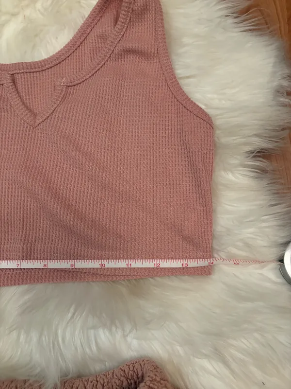 Aerie Super cute nude pink matching lounge set, size XS - Image 8