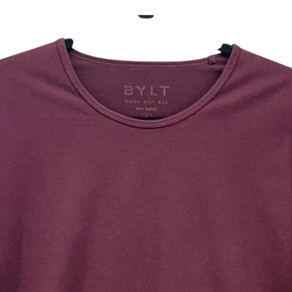 BYLT Drop‎ Cut Shirt Maroon XL Purple Size L - Image 3