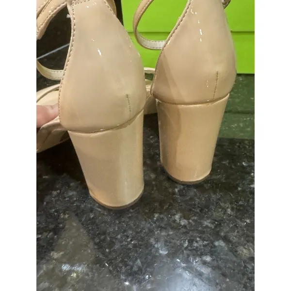 Sam Edelman Robyn Sandal Heel Women's Size 7 Wide Beige Blush Leather - Image 5