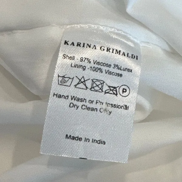 Karina Grimaldi white dress size XS - Image 6