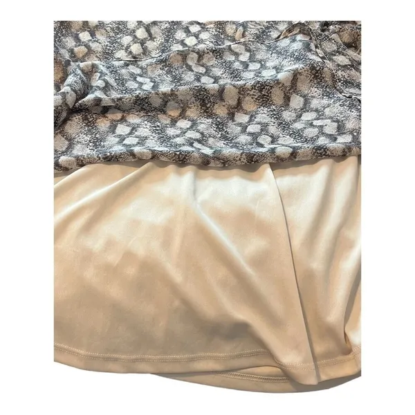 Show Me Your Mumu Shift Dress‎ Womens Medium Brown Snakeskin V-Neck Boho Animal - Image 7
