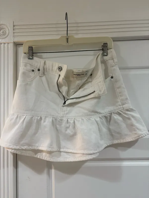 White Abercrombie Skirt Mini - Image 5