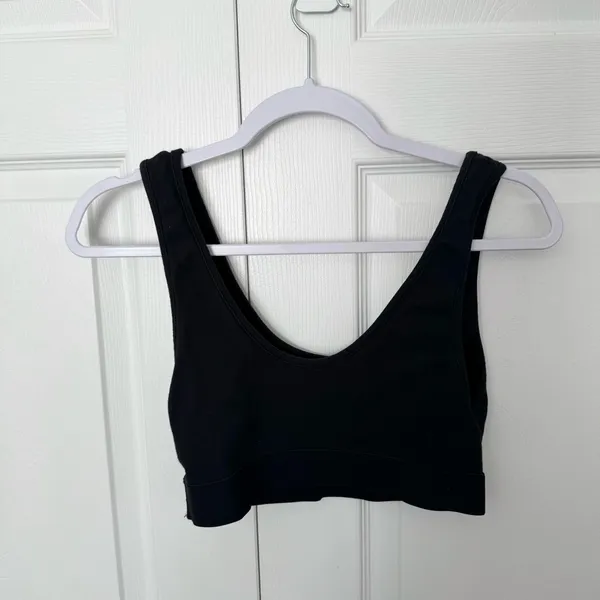 Black ZARA YALE University BULLDOGS Women's Sports Bra MEDIUM - Image 4