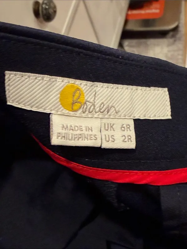 Boden executer‎ wide leg navy culotte Trousers 2R - Image 4