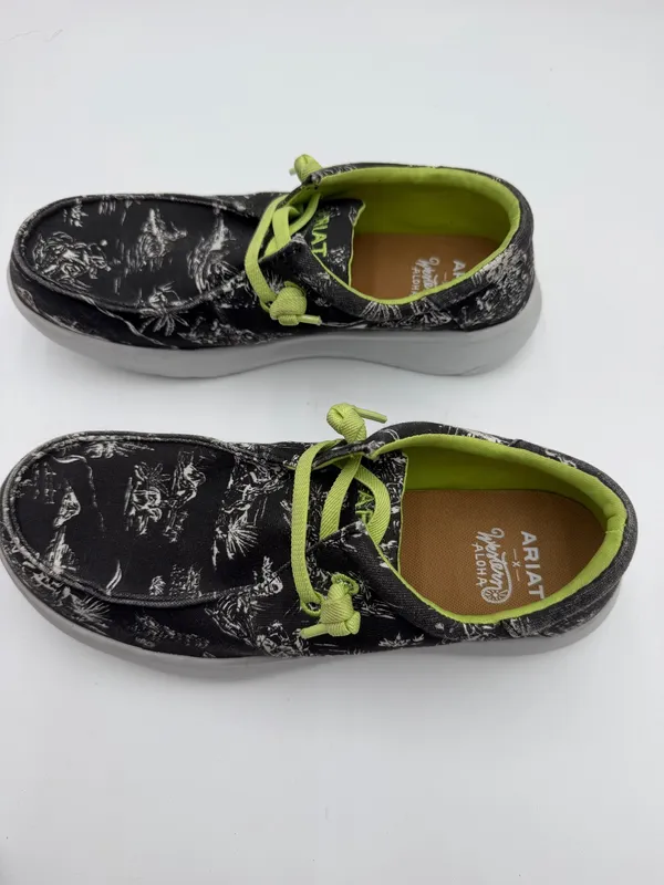 Ariat x Western Aloha Men’s 9.5D Black Print Casual Shoes 10044510 - Image 4