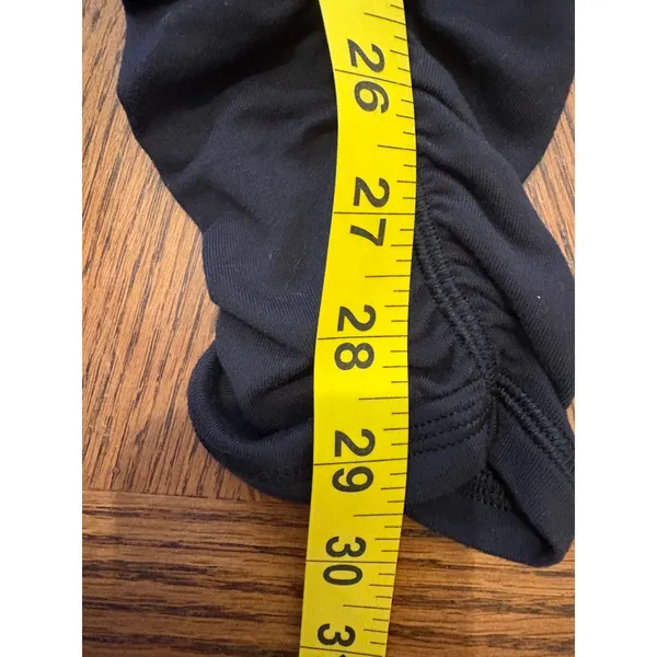 Lululemon Ruched Stacked Leggings Womens 6 Black High Rise Yoga Pants W5BCNS - Image 3