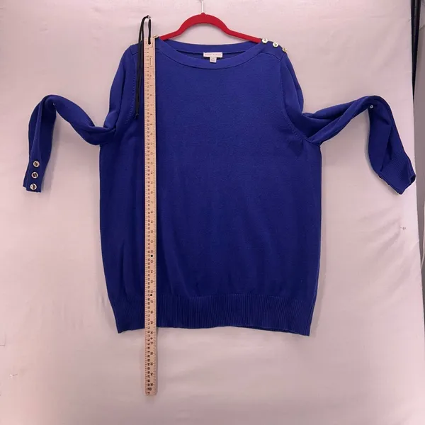 Susan Graver‎ Knit Sweater Cobalt 1X - Image 11