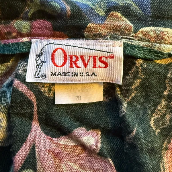 Vintage 90s USA ORVIS Women's Floral Pleated Skirt Autumn Shades Size 10/12 - Image 4