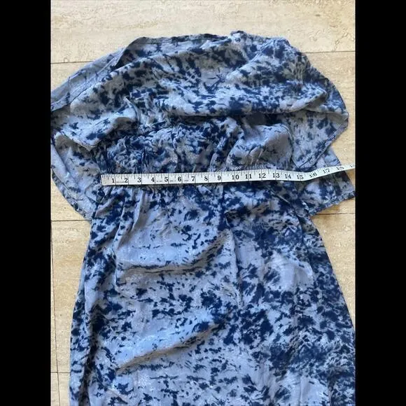 Free People Tiger Lily Blouse Womens Asymmetrical Off Shoulder Top Tie Dyed Color Size 8‎ - Image 4