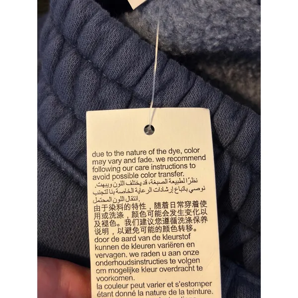 Abercrombie & Fitch Jogger‎ Sweatpants High Rise Blue Fleece NWT XXS - Image 8