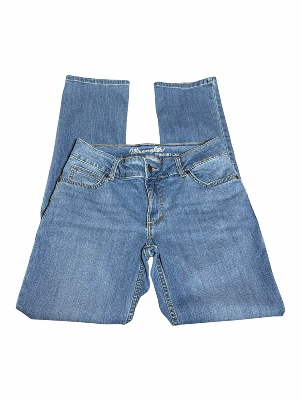 Wrangler Women's Straight Leg Jeans in Light Blue Denim - Image 3