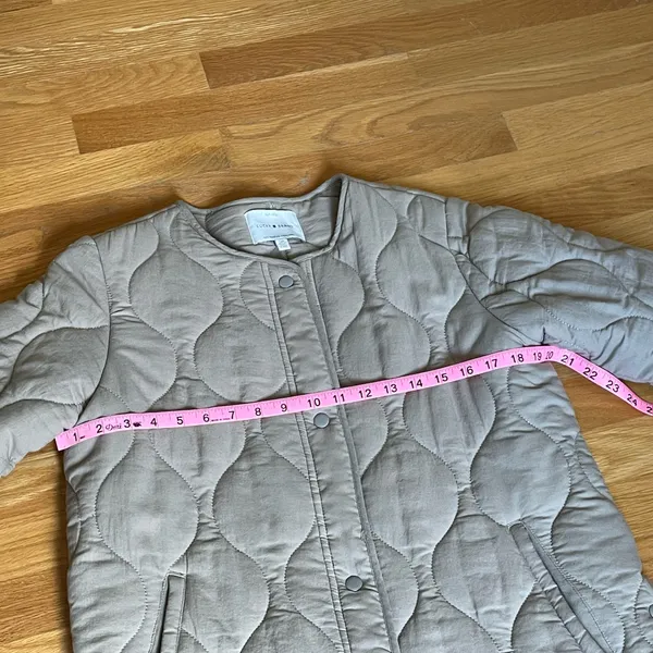 Lucky Brand quilted beige jacket size S - Image 8