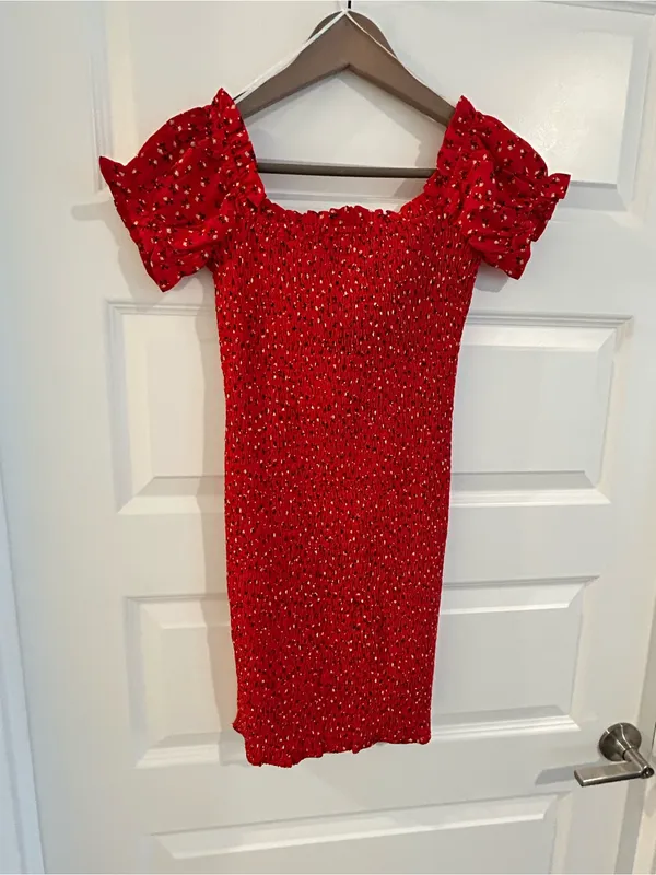 Princess Polly Gracie Babydoll Red Dress Size 4 - Image 7