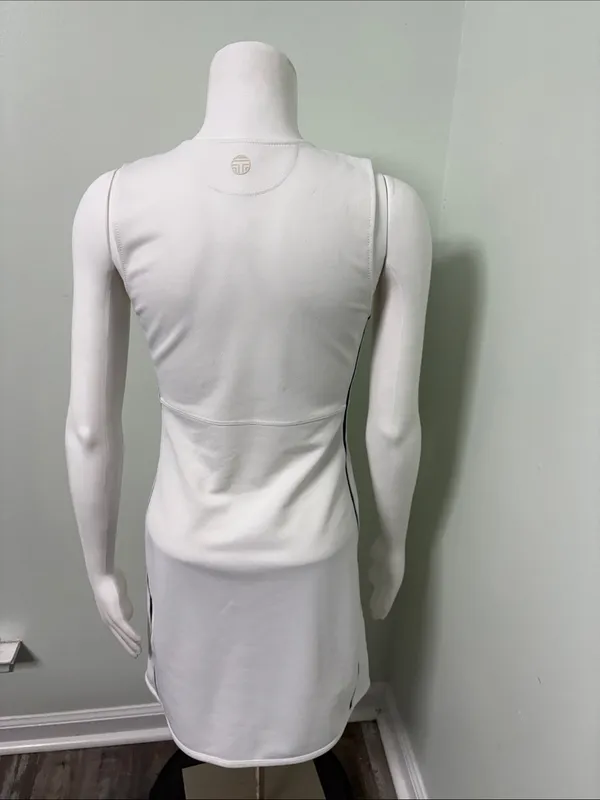 Tory Burch Sport White & Navy Preppy Tennis Dress - Image 4