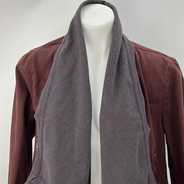 BKE large brown denim open jacket - Image 2