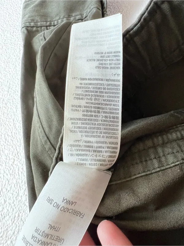 Abercrombie & Fitch Women Y2K Olive‎ Green Utility Jacket Flap Pockets Military - Image 3