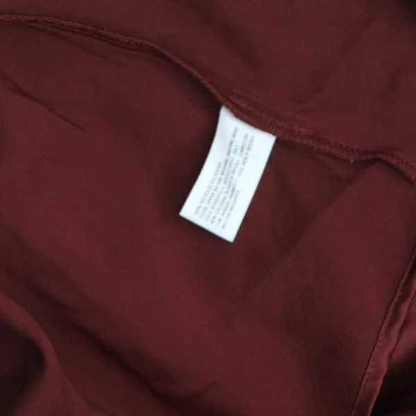NWT Future Collective Holiday Flowy Satin Midi Skirt 92248804 Burgundy Red XS - Image 8