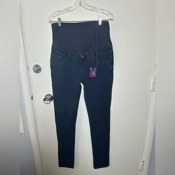 Mamaway maternity Sleek Black High-Waist Skinny Pants size large - Image 6