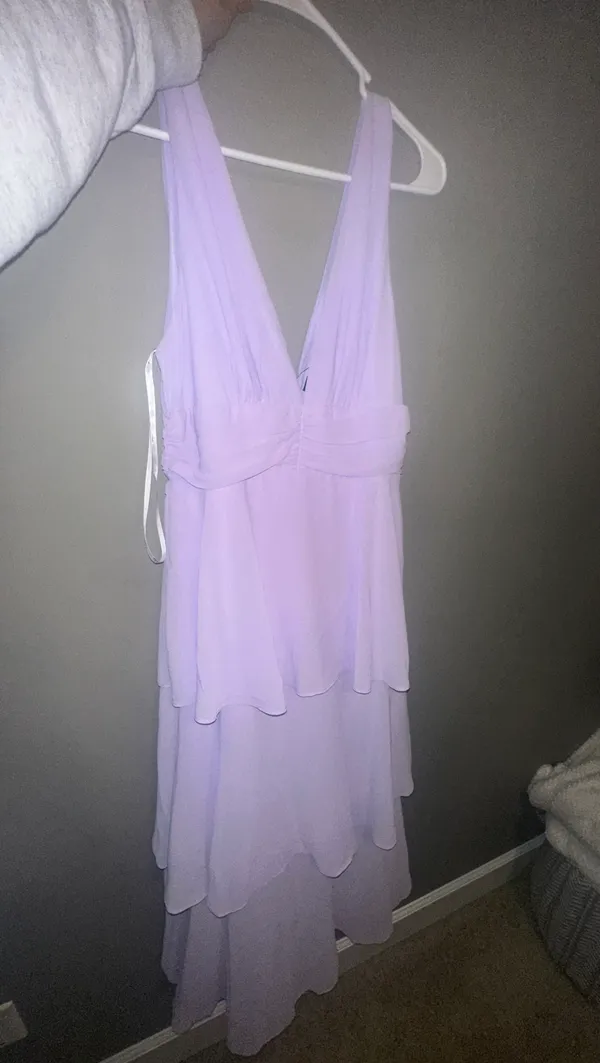 Lulus Light Purple Ruffled Dress - Image 2