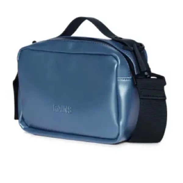 Rains Micro Box Bag w/ Shoulder Strap, Laser Blue, NWT, List Price $95 - Image 7