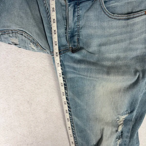 BKE Gabby Jeans Women’s 28 Light Wash Mid Rise Distressed Skinny Stretch ABK575A - Image 7
