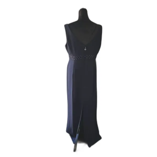 Jones New York Evening Dress 14 Maxi Navy‎ Blue - Image 2