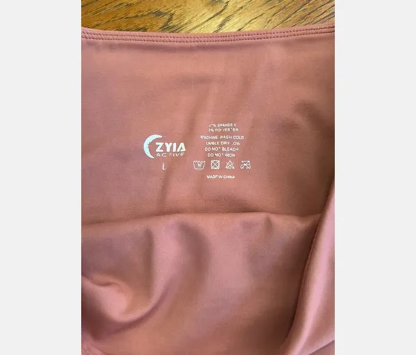 Zyia Sz L Active High Rise Canyon Rose Flame Light N Tight Leggings - Image 6