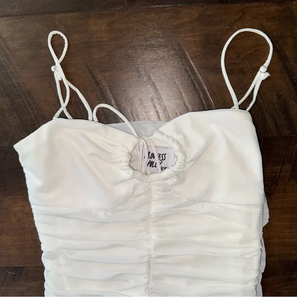 White Princess Polly Mini Dress - Image 7