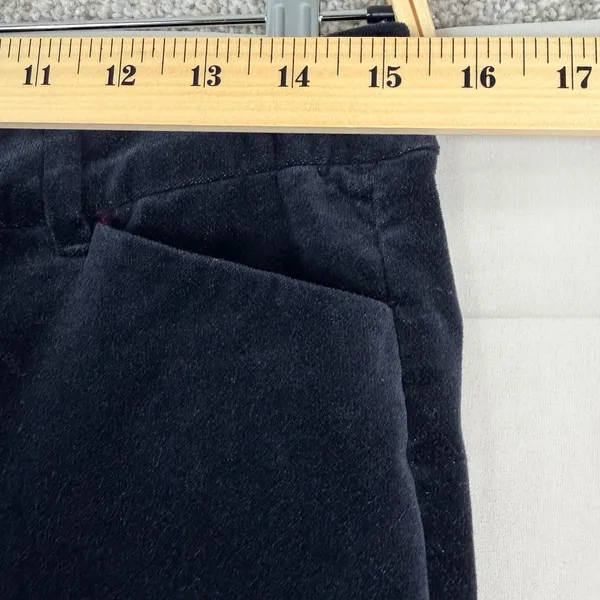Old Navy Pixie Black Velvet Pants Size 6 Mid Rise Skinny Ankle Holiday Party - Image 4