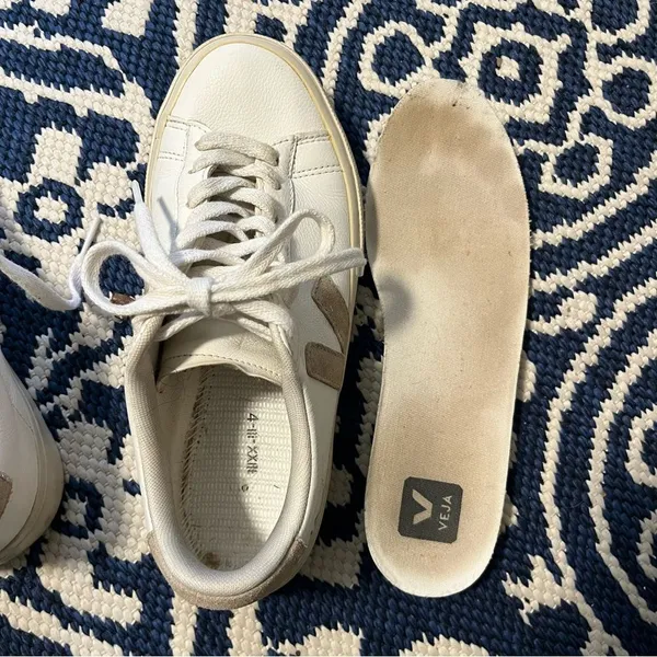 Veja Campo Leather Sneaker White Tan - Image 9