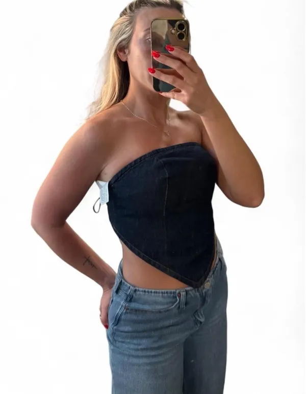 Denim Abercrombie top - Image 2
