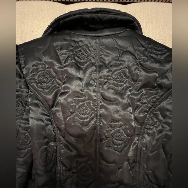 Q.U.E. Black Jacket Womens Sz 4 - Image 3