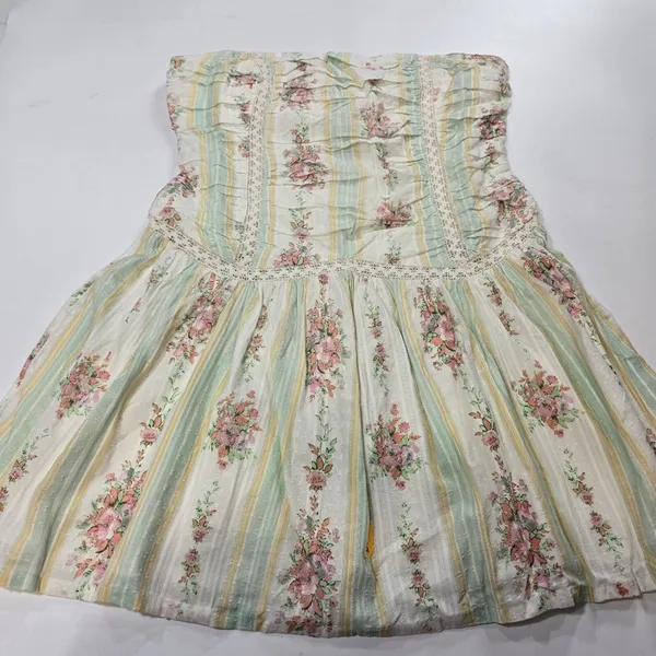 Tularosa Nellie Dress in Vintage Blue Floral Large - Image 3