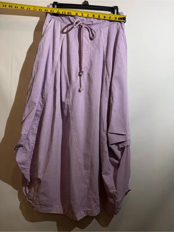 NWT Free People Willow Poplin Parachute Maxi Skirt in Pink Lavender Size S - Image 4