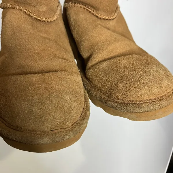 Bear Paw mimi ankle suede & shearling boots zipper closure women's size‎ 6 - Image 4