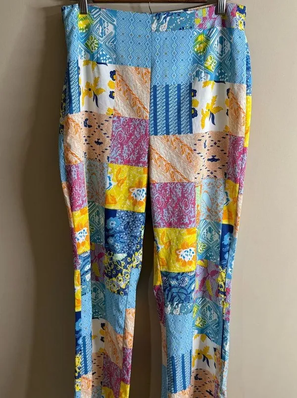 Cider Colorful Patchwork Pattern Pants xl - Image 7