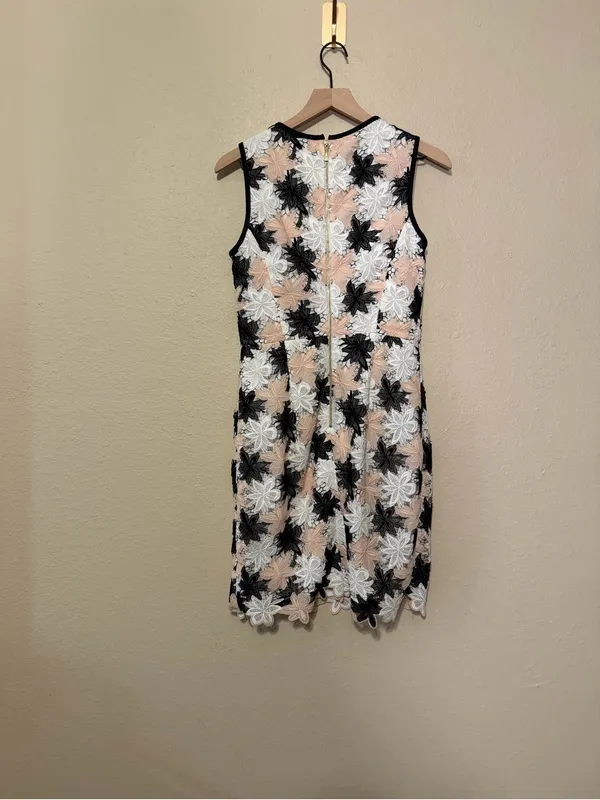 Kate Spade Tiger Lily Blush Flower Lace Dress Size 6 - Image 7